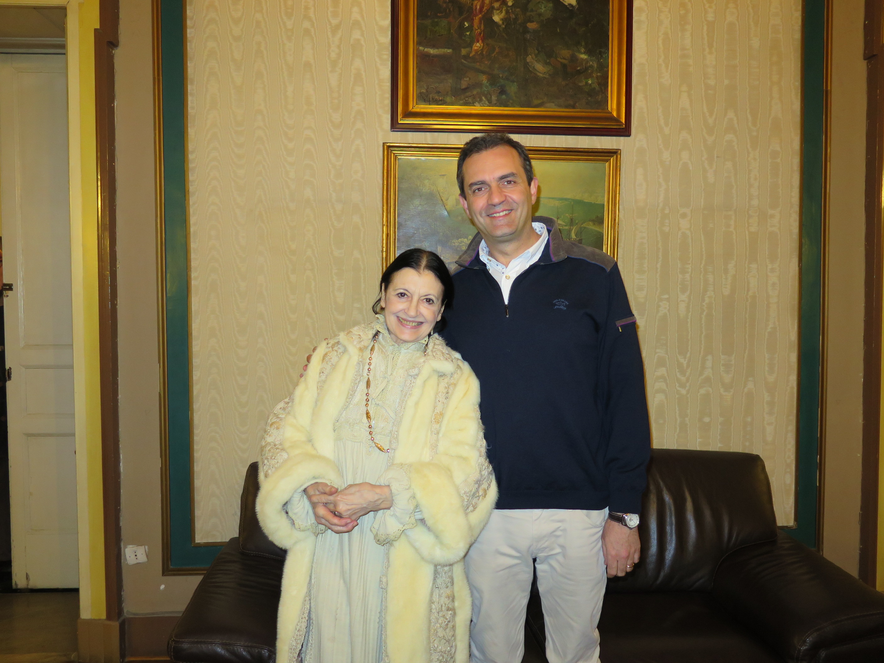 Con Carla Fracci presso Palazzo San Giacomo